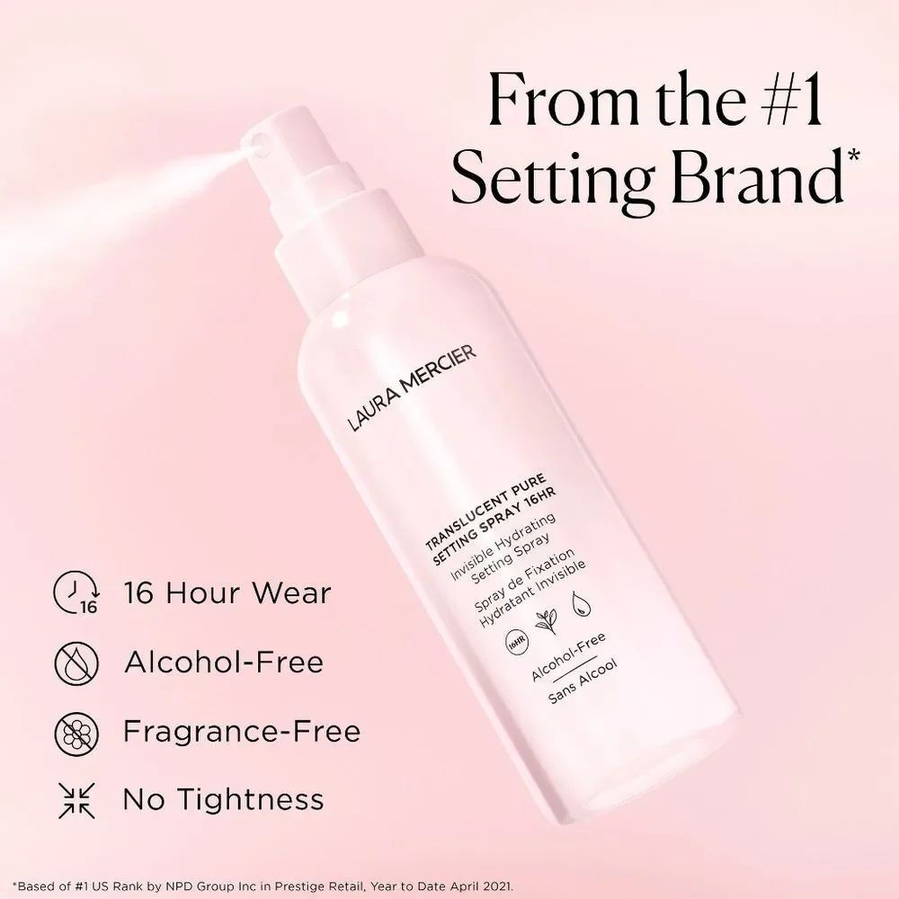 Laura Mercier Set of 2 Full Size 16 hour Setting Sprays